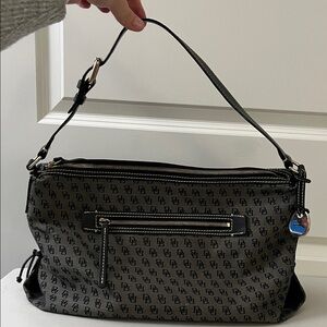 Dooney & Bourke Black Monogram Shoulder Bag